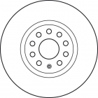 Brake disc TRW front