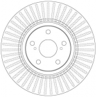 Brake disc TRW front