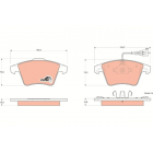 Piduriklotsid esi VW T5 03-