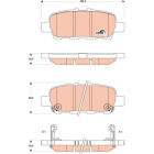 *rear brake pad Nissan Cube 2010