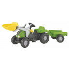 Rollykid X with bucket and trolley, green