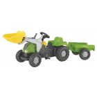 Rollykid X with bucket and trolley, green