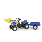 New Holland with bucket and wheelbarrow