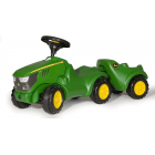 Трактор Rolly Minitrac John Deere 6150R с тележкой