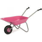 Carrello da giardino Rolly in metallo rosa