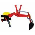 Cargador para tractor rojo
