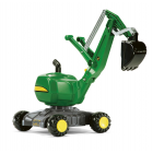 Bucket on wheels John Deere green