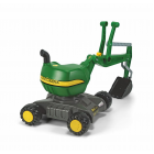 Bucket on wheels John Deere green