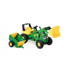 Трактор Rolly Junior John Deere с ковшом и тележкой