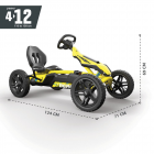 Kart väntadega Berg Rally DRT kollane 3k