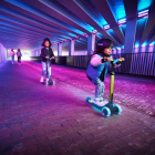 Scooter Nexo lime led lights underneath