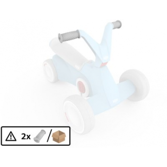 Handlebar grips rubber GO2 blue 2pcs, M105-51.24.30.09