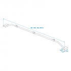  Telts atbalsta loks 140,5-208cm