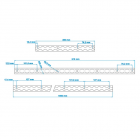 Rails for trailer load attachments 2x60cm