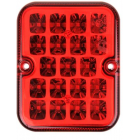 4-hjørnet tågelygte bag 100x81mm 19 LED