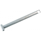 Support post 48mm 60cm galvanized