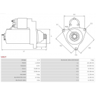 starter 1,1kw VAG uus