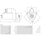 käynnistin 1.8kw VAG 1.9D