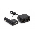 Chargeur avec rallonge 2 standards+1USB