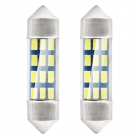 Led-polttimot 2kpl, 12SMD, C5W, 36mm, 12V