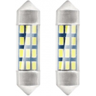 Led-polttimot 2kpl, 12SMD, C5W, 36mm, 12V