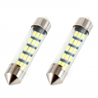 Led-polttimot 2 kpl 15SMD C5W 39mm 12V valkoinen