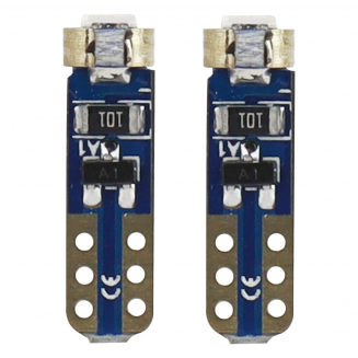 Ampoules LED 2 pcs, T5, 1*SMD, 12V, blanc, S103-01094