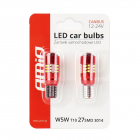 Bombillas LED 2 piezas, 27SMD, 12/24V T10,