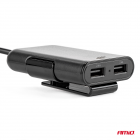 Chargeur de téléphone avant-arrière 4*usb, 12/24
