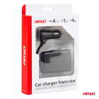 Chargeur de téléphone avant-arrière 4*usb, 12/24