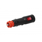 Cable end with switch 12/24V