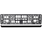 Elastic license plate black