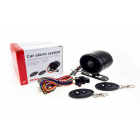 Alarm til bil, 2 fjernbetjeninger, horn