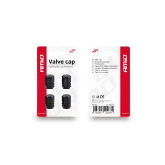 Aluminum valve caps 4 pcs, black, S103-02237