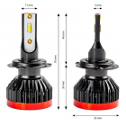LED-ajovalot 2 kpl H7
