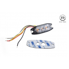 Flasher for grille 12/24V, led 3*3W, E9