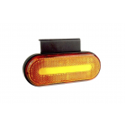 Indicatore luminoso 10-30V, led, IP67, arancione, ovale