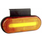 Indicatore luminoso 10-30V, led, IP67, arancione, ovale