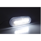 Mittarivalo 10-30V, led, IP67, valkoinen, soikea