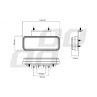 Markeringsljus 10-30V, led, IP67, orange