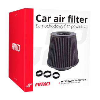 Air filter black rim, 3 adapters, S103-02546