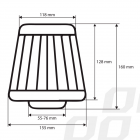 Air filter black rim, 3 adapters
