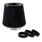 Air filter black rim, 3 adapters