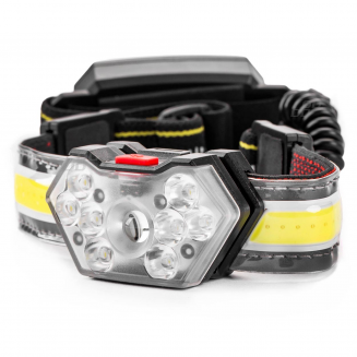 Ajovalo COB led, akulla, USB latauskaapelilla, S103-02826