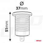Chargeur rapide résistant à lhumidité 2x USB, 12-24V