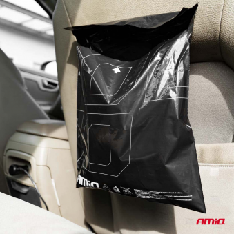 Affaldssække 25 stk, klistermærke til lukning, ophæng, S103-02872