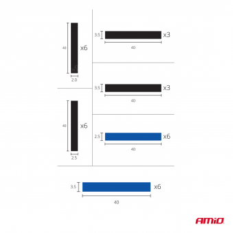 Batas retráctiles 36 piezas, S103-03029