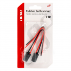 Bulb socket 2pcs, socket T10, cable 15cm