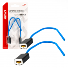 Bulb socket 2pcs, 12/24V, socket H1/H3, wire