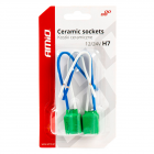 Bulb socket 2pcs, 12/24V, socket H7, cable 15cm